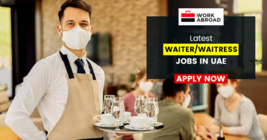 Waiter/Waitress Jobs in Dubai, UAE – Multiple